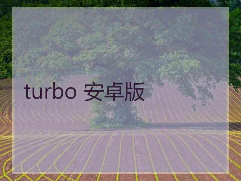 turbo 安卓版