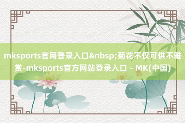 mksports官网登录入口菊花不仅可供不雅赏-mkspor