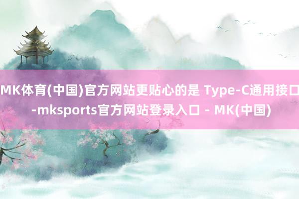 MK体育(中国)官方网站更贴心的是 Type-C通用接口 -