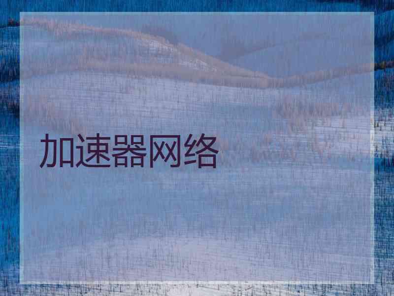 加速器网络