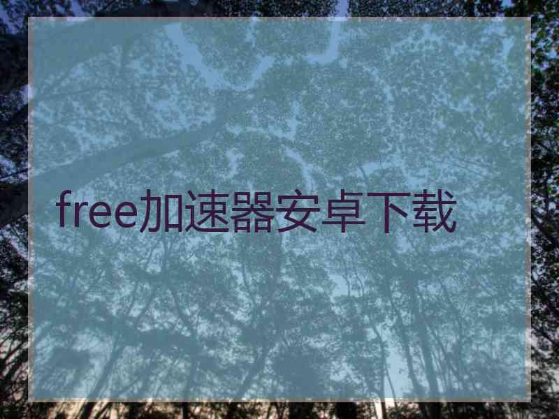 free加速器安卓下载
