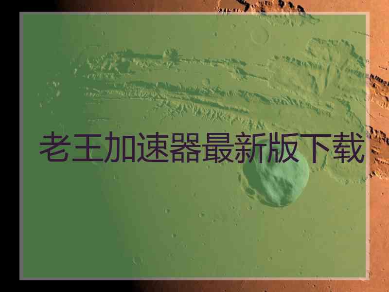 老王加速器最新版下载