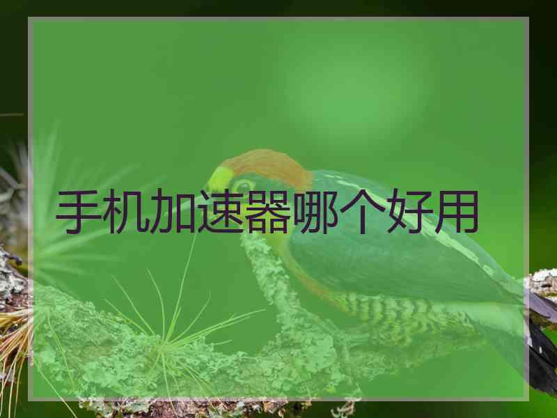 手机加速器哪个好用