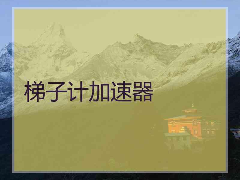 梯子计加速器