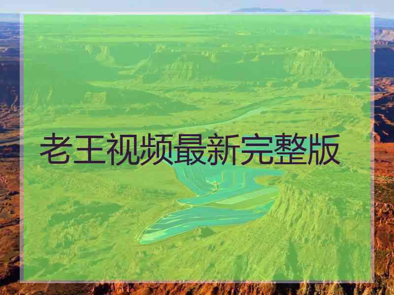 老王视频最新完整版