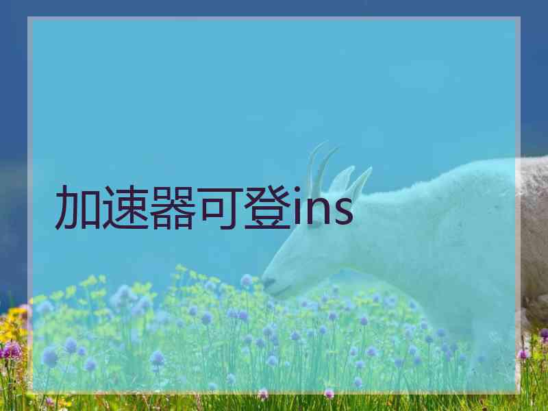 加速器可登ins