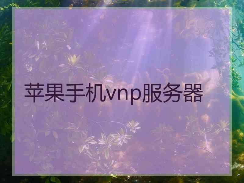 苹果手机vnp服务器
