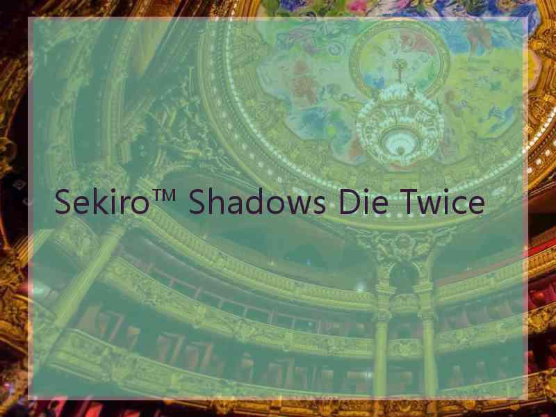 Sekiro™ Shadows Die Twice