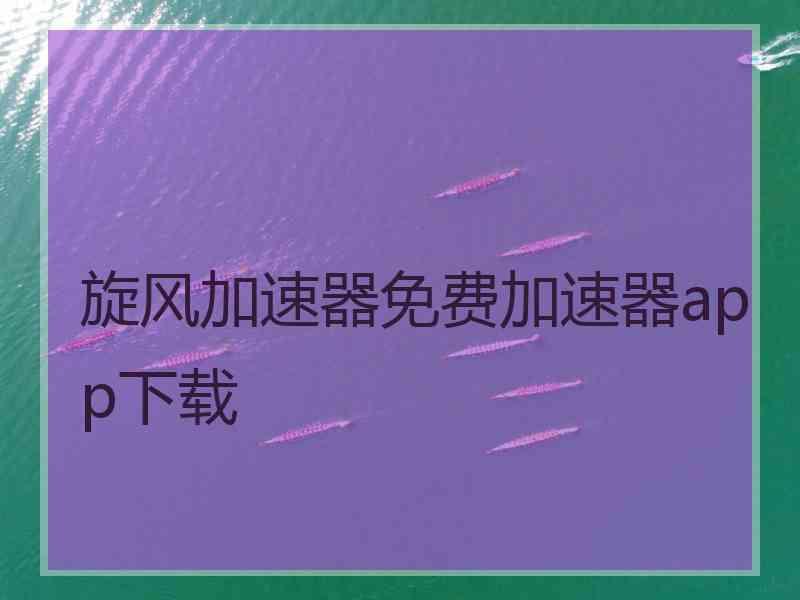 旋风加速器免费加速器app下载