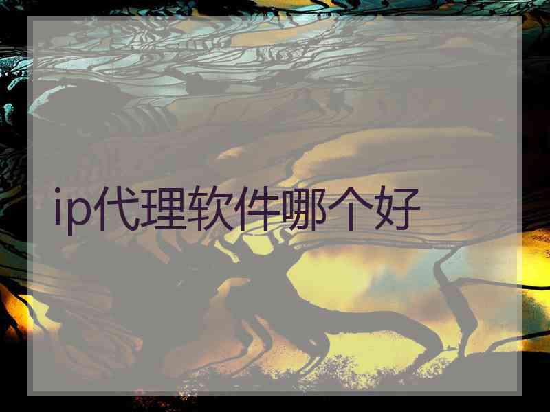 ip代理软件哪个好