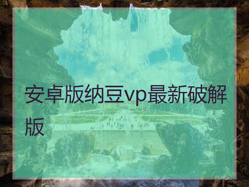 安卓版纳豆vp最新破解版