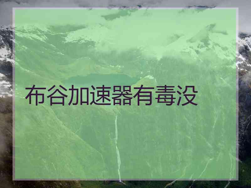 布谷加速器有毒没