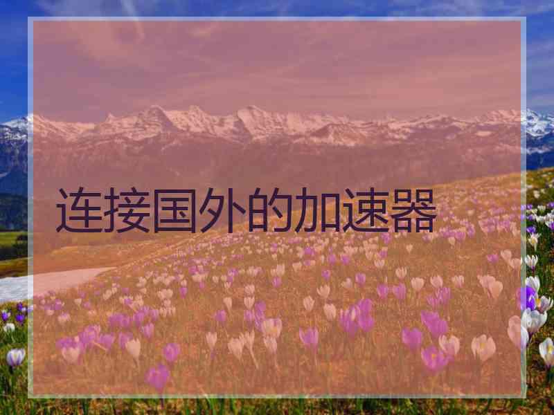 连接国外的加速器