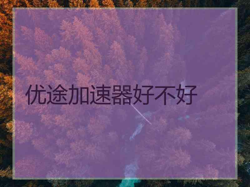 优途加速器好不好
