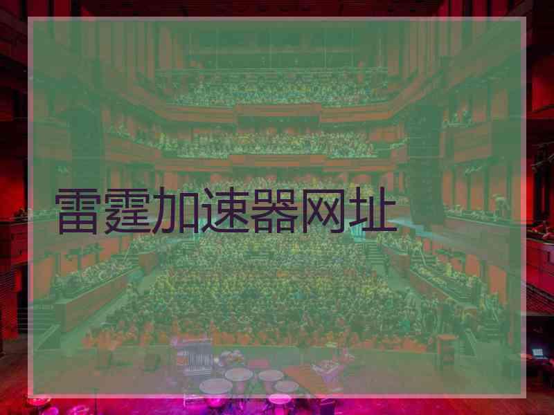 雷霆加速器网址