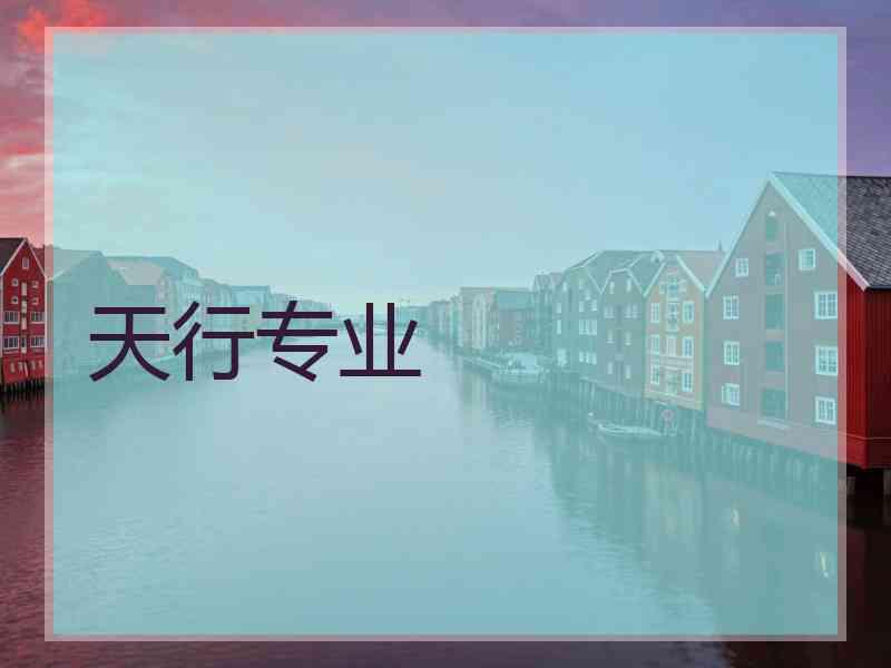 天行专业