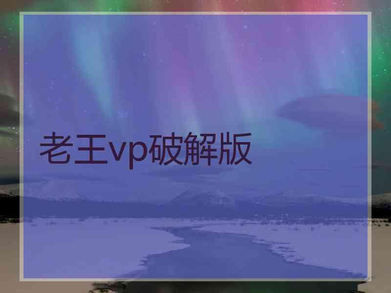 老王vp破解版