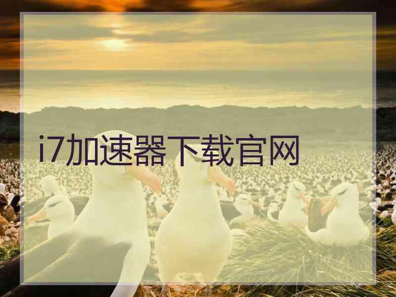 i7加速器下载官网
