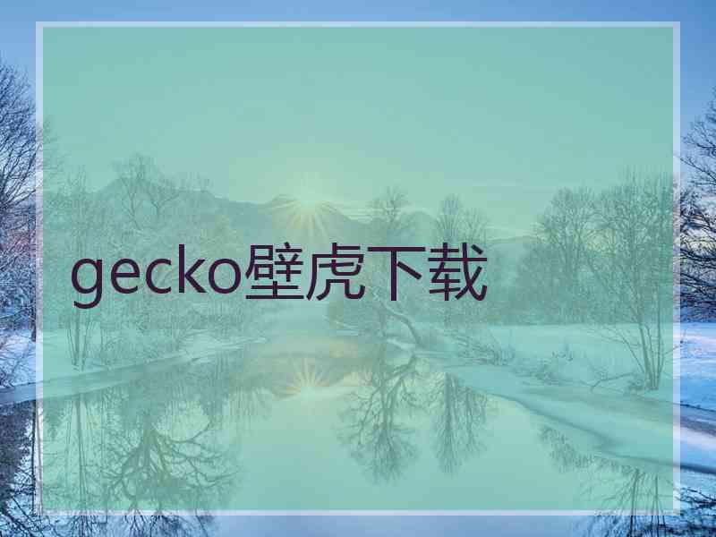 gecko壁虎下载