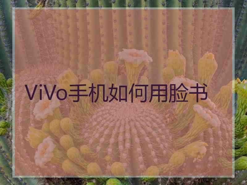 ViVo手机如何用脸书