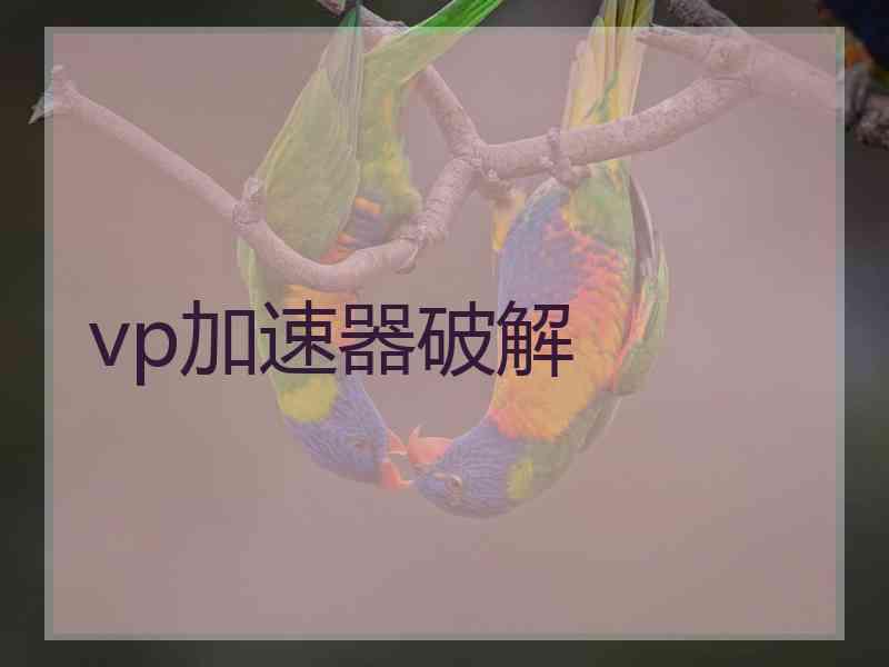 vp加速器破解