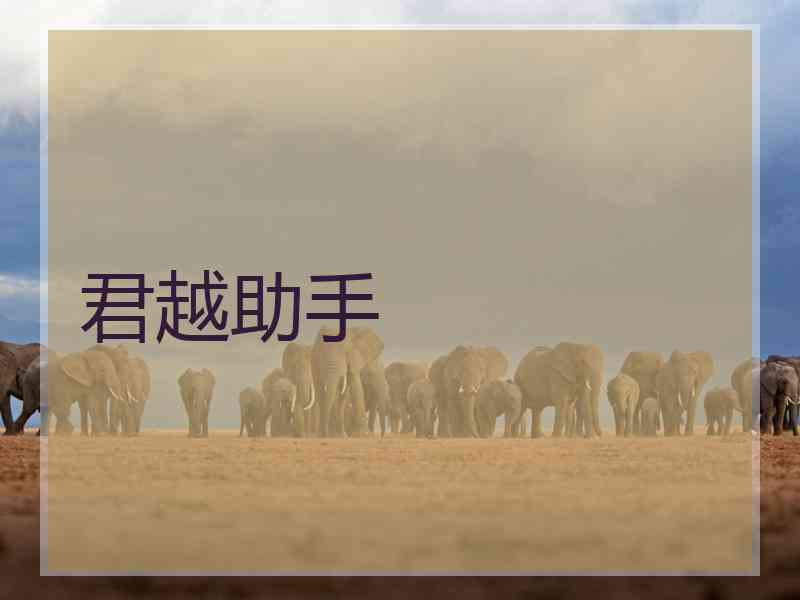 君越助手
