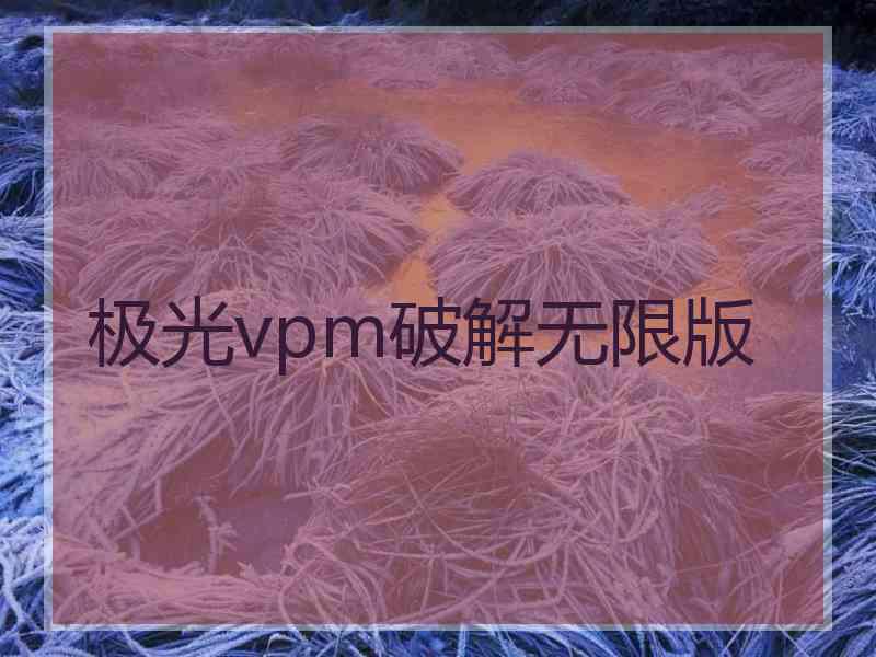 极光vpm破解无限版