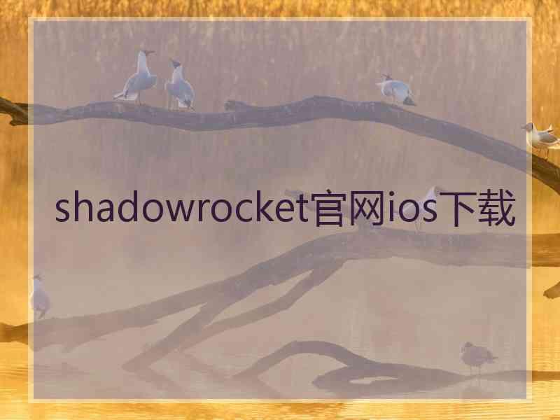 shadowrocket官网ios下载