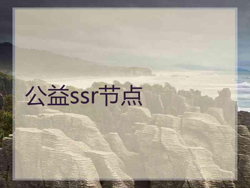 公益ssr节点