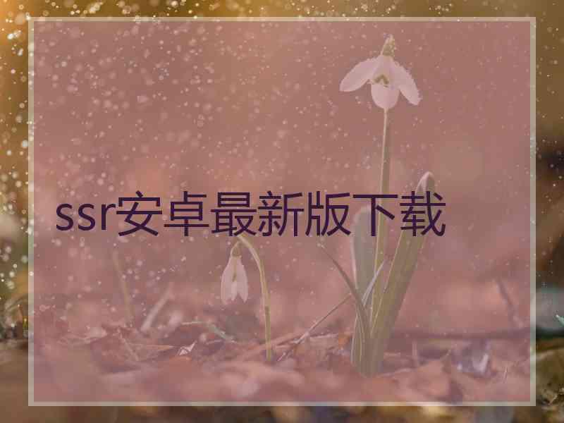ssr安卓最新版下载