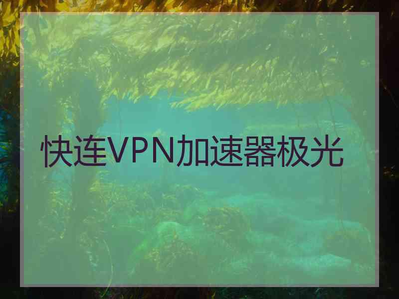 快连VPN加速器极光