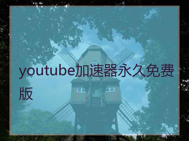 youtube加速器永久免费版