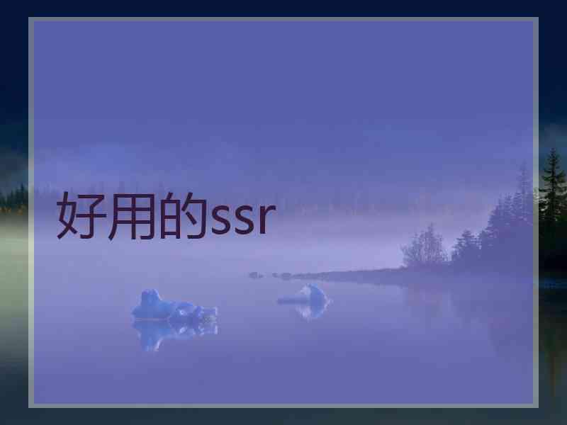 好用的ssr