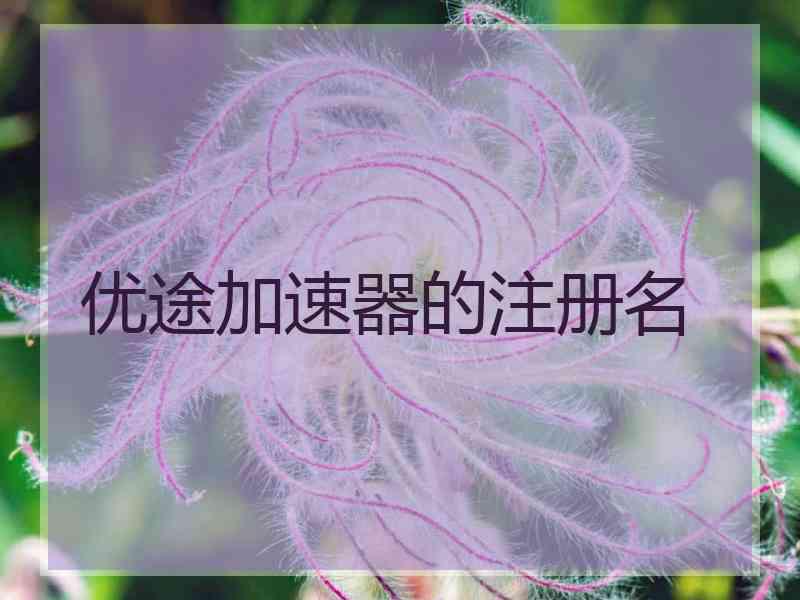 优途加速器的注册名