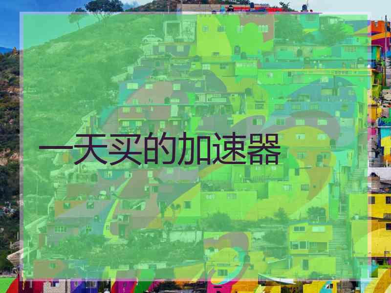 一天买的加速器