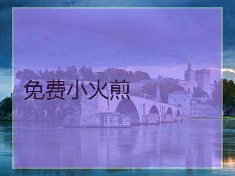免费小火煎