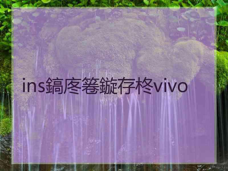 ins鎬庝箞鏇存柊vivo