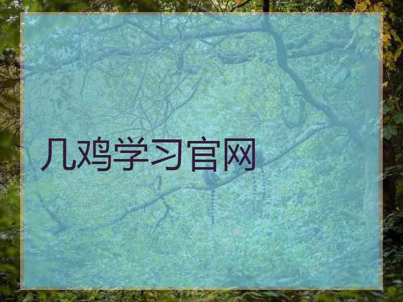 几鸡学习官网