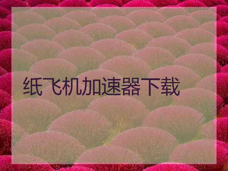 纸飞机加速器下载