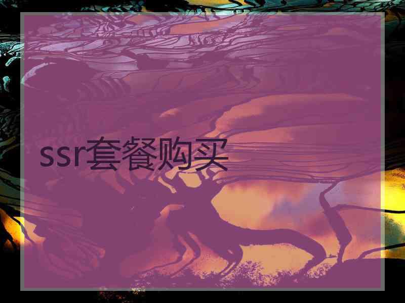 ssr套餐购买