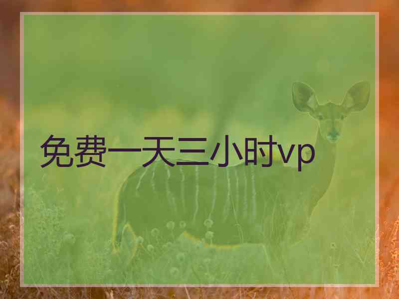 免费一天三小时vp
