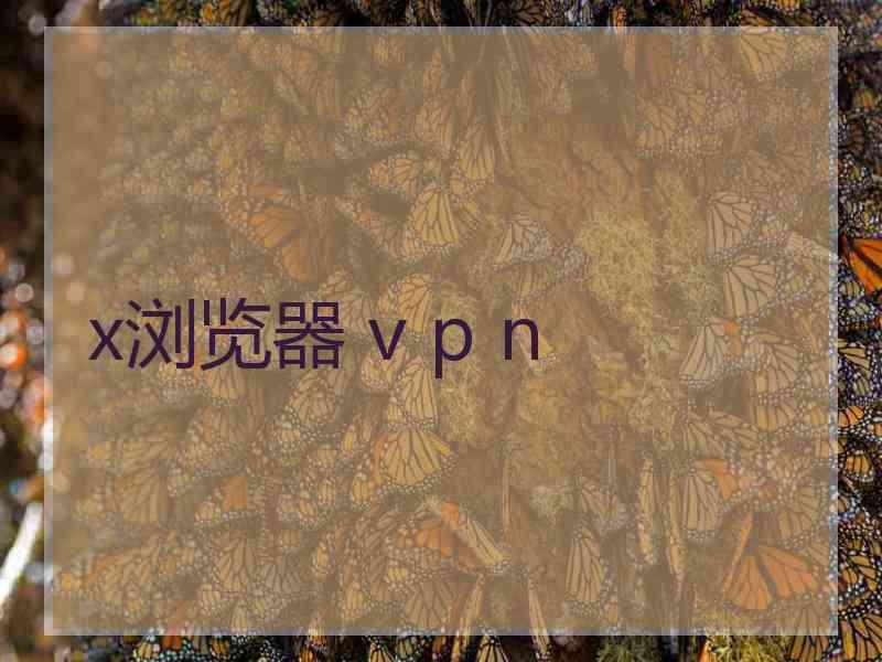 x浏览器 v p n