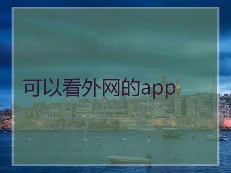 可以看外网的app