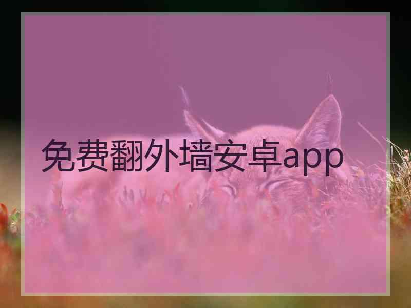 免费翻外墙安卓app