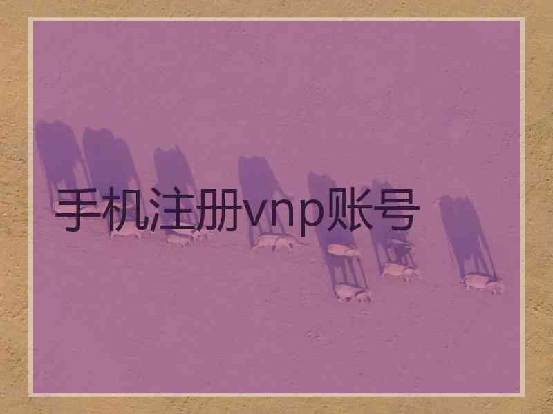 手机注册vnp账号