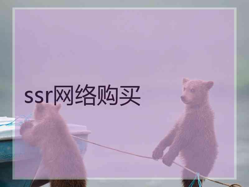 ssr网络购买