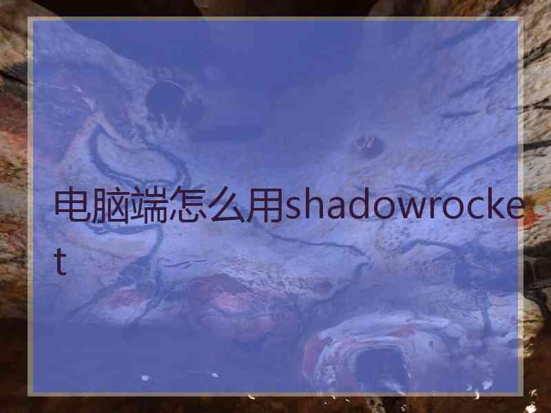 电脑端怎么用shadowrocket