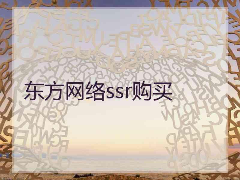 东方网络ssr购买