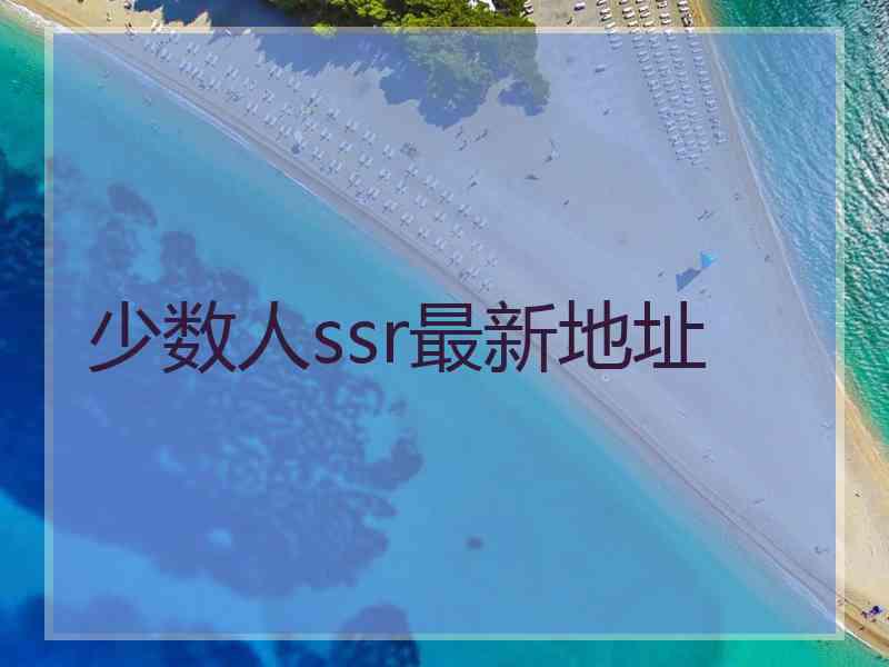 少数人ssr最新地址