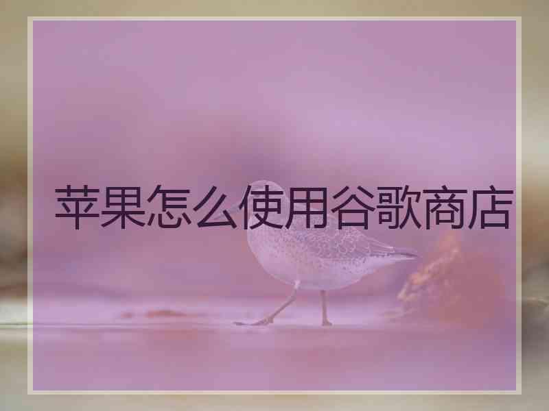 苹果怎么使用谷歌商店